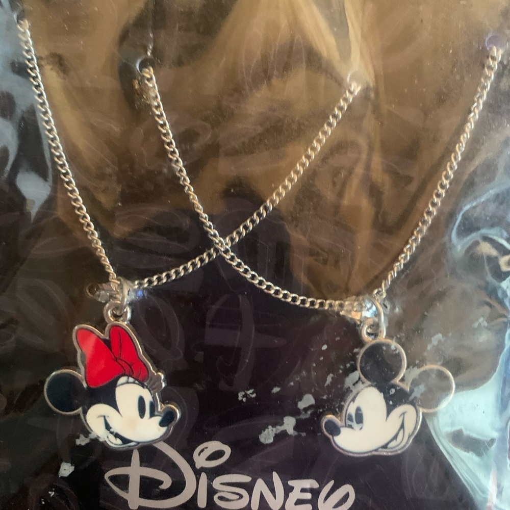 Disney Mickey and Minnie Charm Necklace